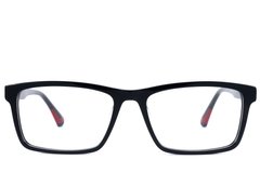 BS2607-0958_Black_Rectangular_Acetate_Glasses_front