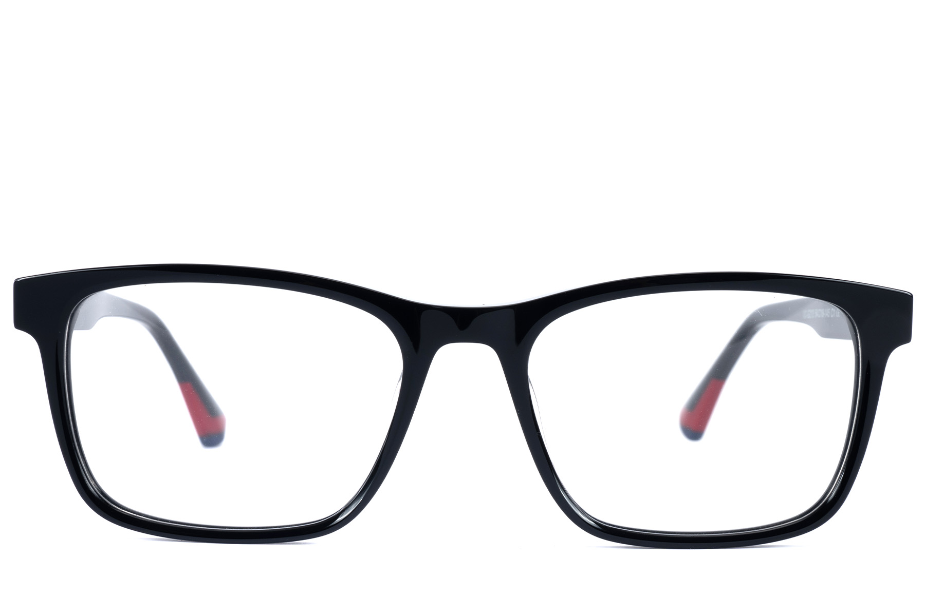 BS2607-0963_Black_Oval_Acetate_Glasses_front