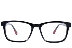 BS2607-0963_Black_Oval_Acetate_Glasses_front
