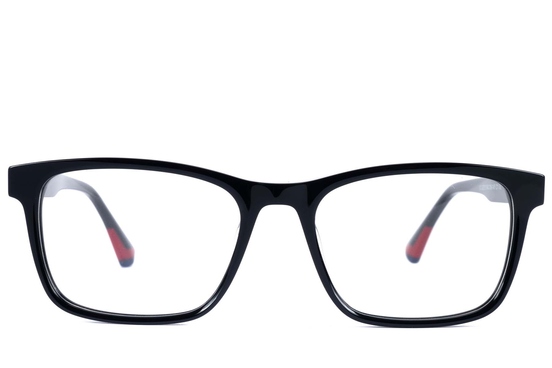 BS2607-0963_Black_Oval_Acetate_Glasses_front