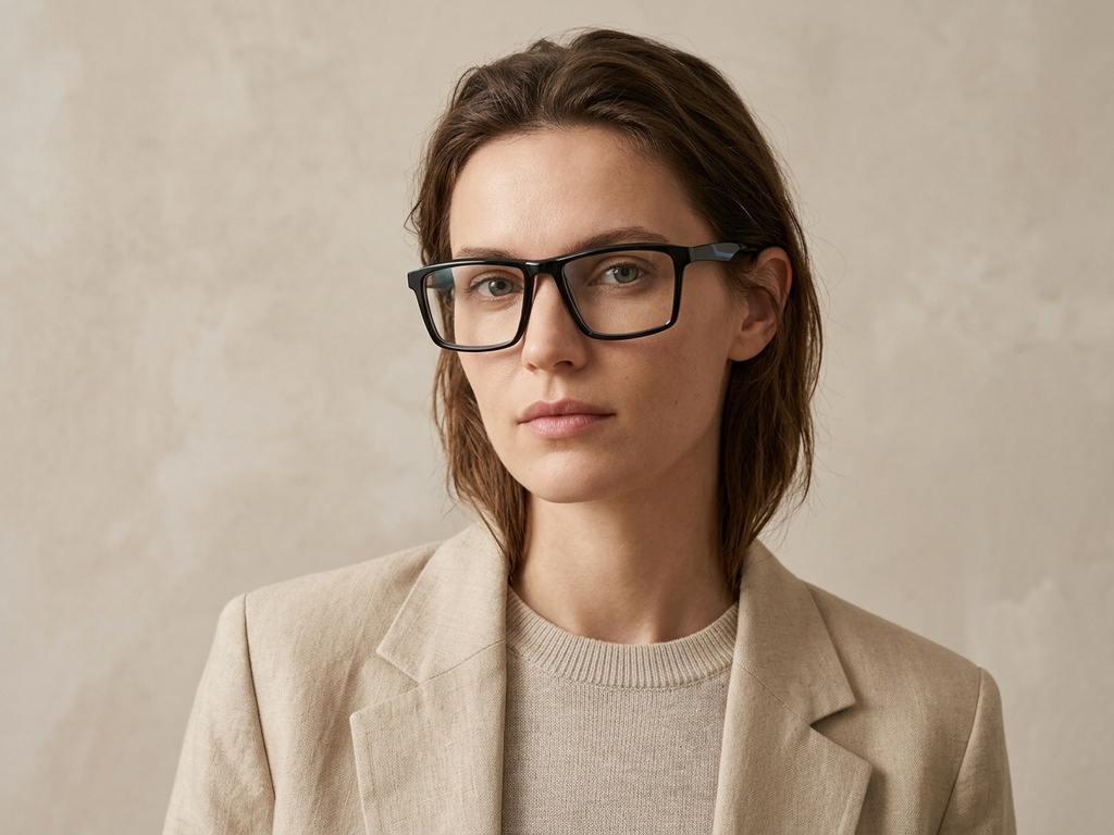 BS2607-0968_Black_Rectangular_Acetate_Glasses-tryon_female