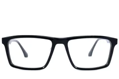 BS2607-0968_Black_Rectangular_Acetate_Glasses_front