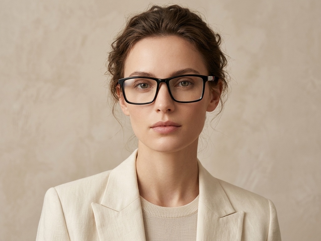 BS2607-0981_Black_Rectangular_Acetate_Glasses-tryon_female