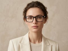 BS2607-0981_Black_Rectangular_Acetate_Glasses-tryon_female