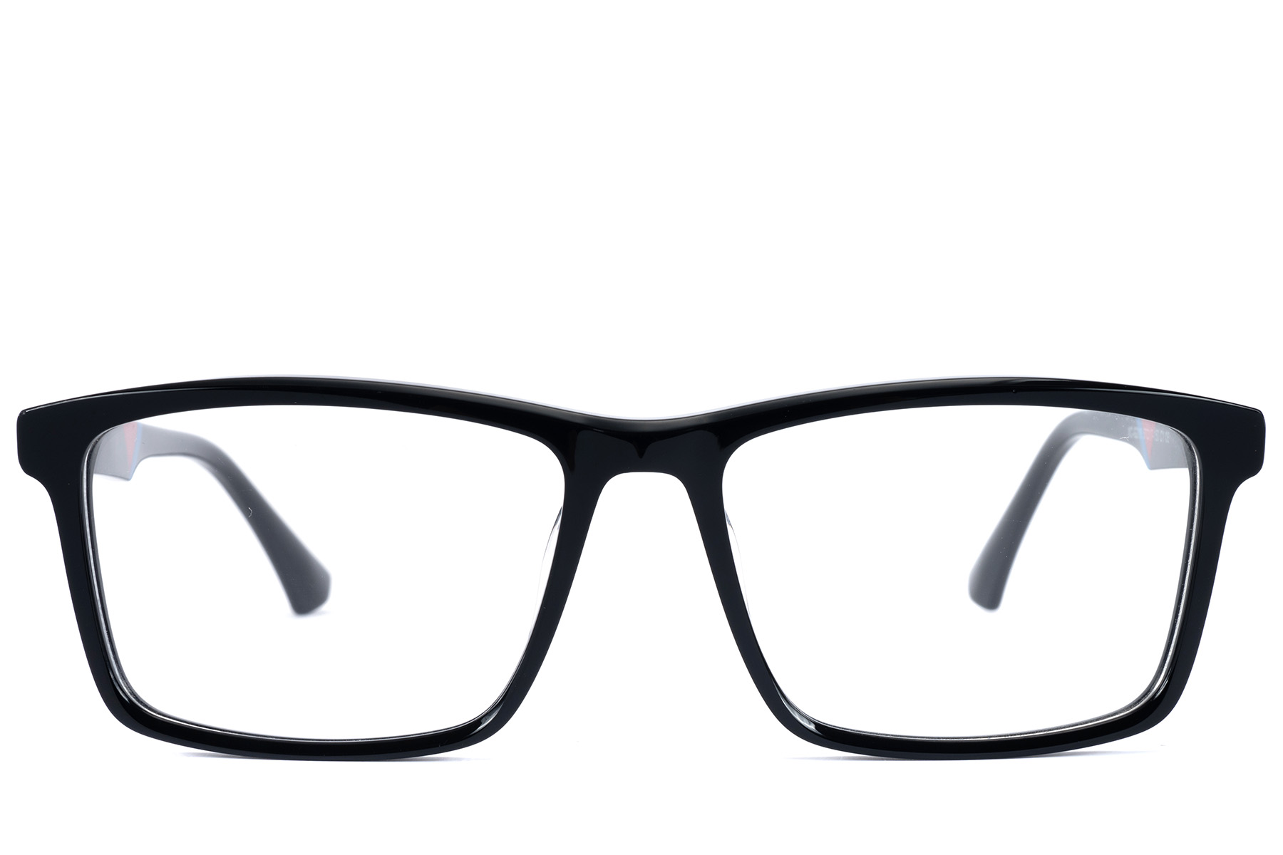 BS2607-0981_Black_Rectangular_Acetate_Glasses_front