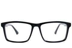 BS2607-0981_Black_Rectangular_Acetate_Glasses_front