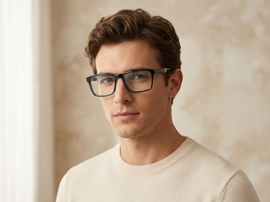 BS2607-0983_Green_Rectangular_Acetate_Glasses-tryon_male
