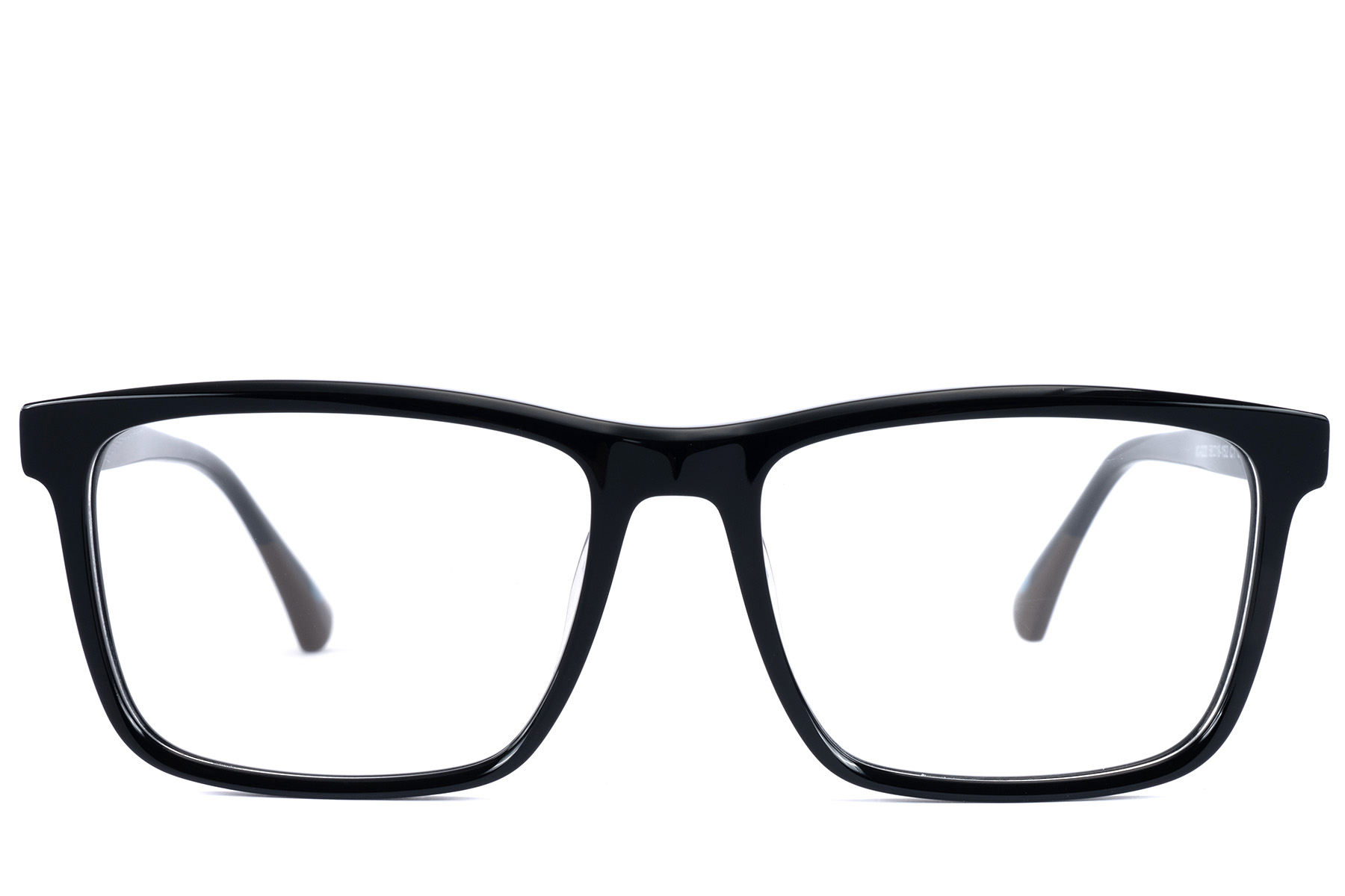 BS2607-0991_Black_Rectangular_Acetate_Glasses_front