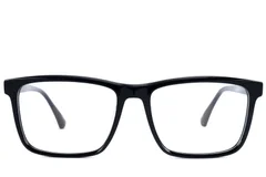 BS2607-0991_Black_Rectangular_Acetate_Glasses_front