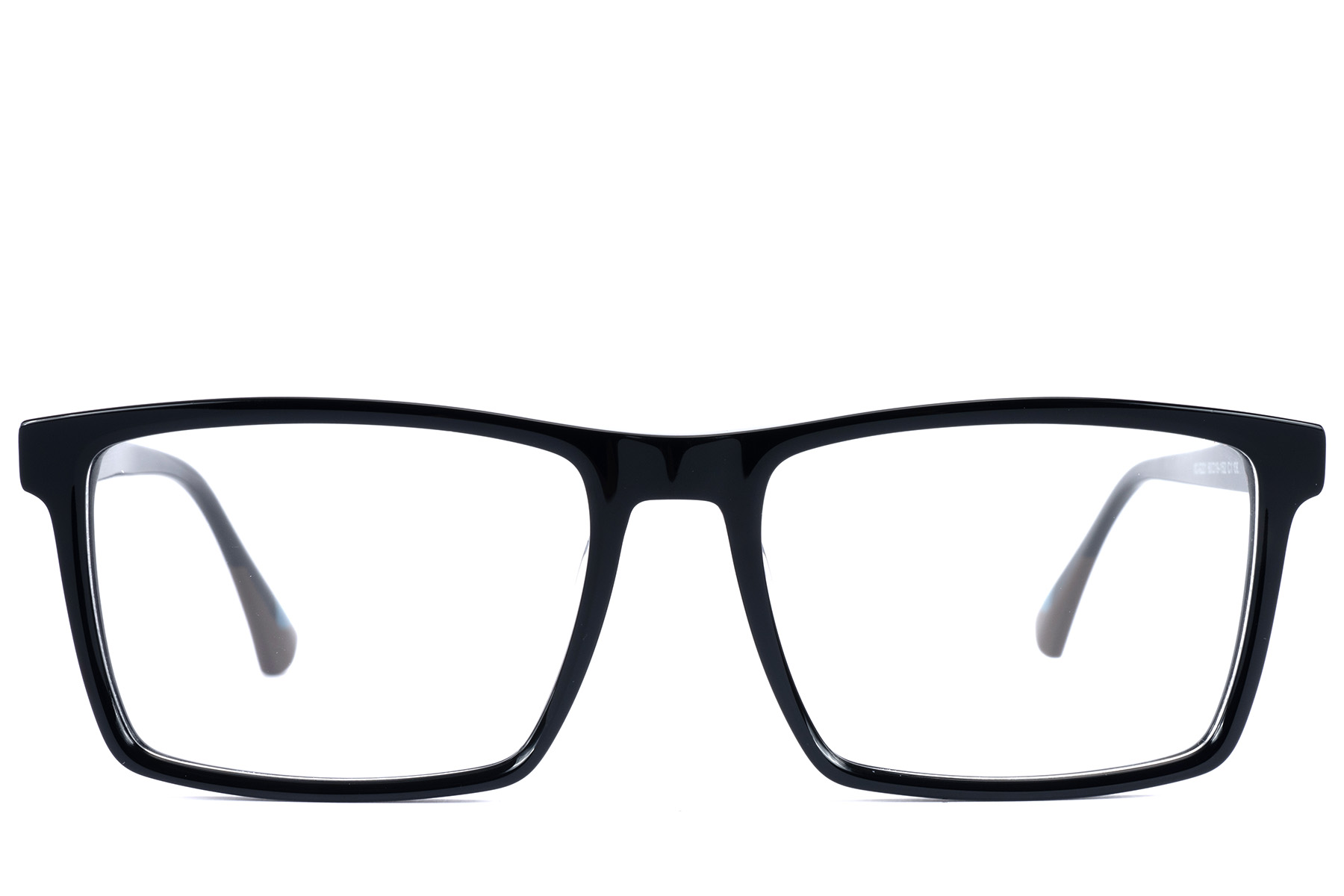 BS2607-0996_Black_Rectangular_Acetate_Glasses_front