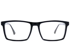 BS2607-0996_Black_Rectangular_Acetate_Glasses_front