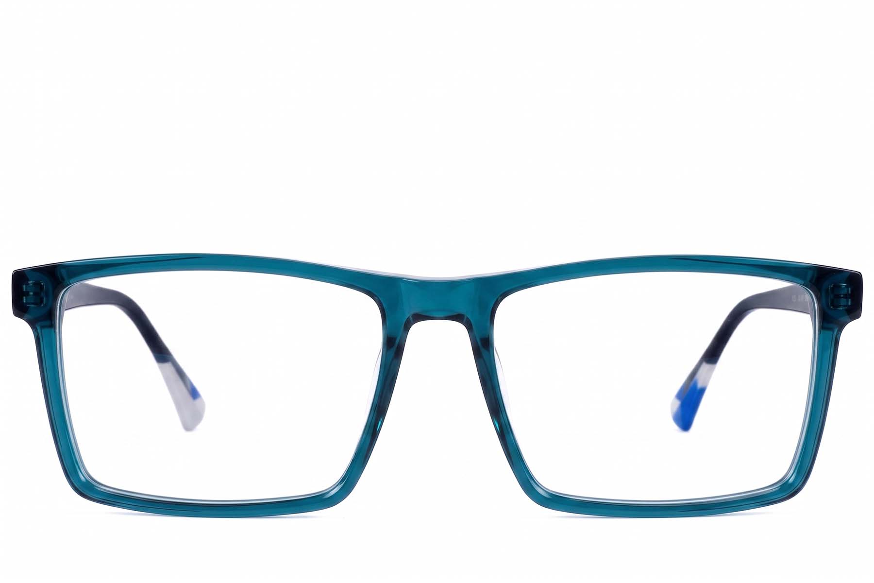BS2607-0999_Blue_Rectangular_Acetate_Glasses-front