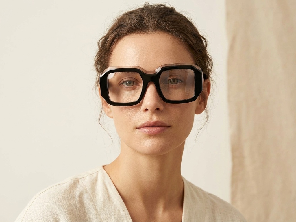 BS2607-1003_Black_Rectangular_Acetate_Glasses-tryon_female