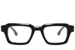 BS2607-1006_Black_Rectangular_Acetate_Glasses_front