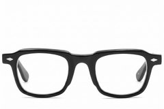 BS2607-1008_Black_Rectangular_Acetate_Glasses_front
