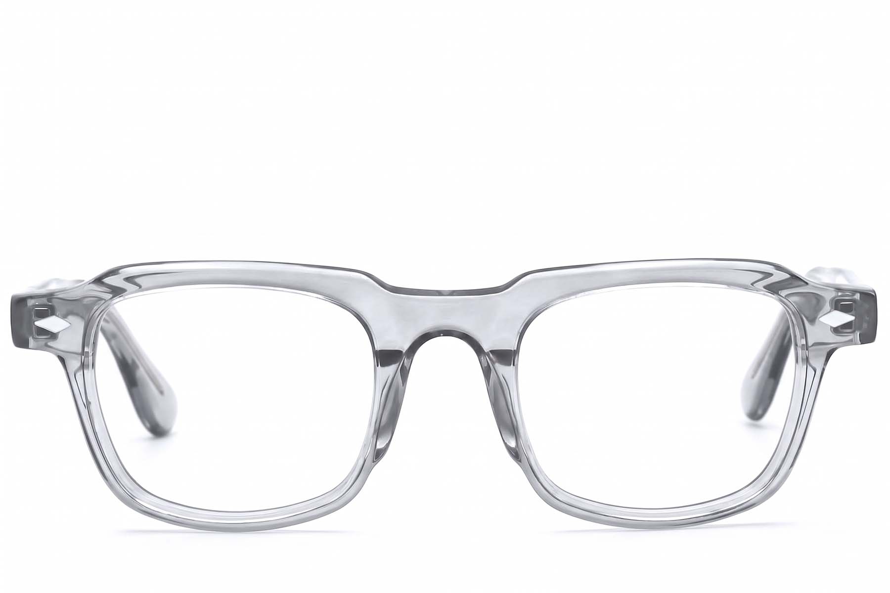 BS2607-1009_Grey_Rectangular_Acetate_Glasses_front