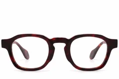 BS2607-1027_Red_Rectangular_Acetate_Glasses_front