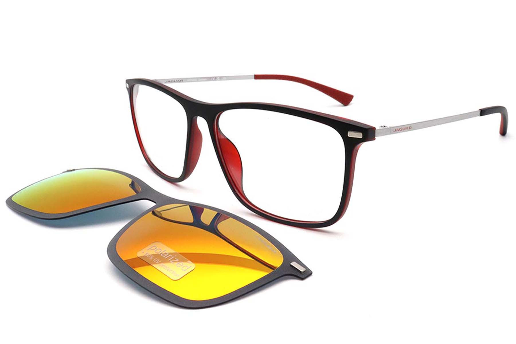 BS420-0456_Red_Rectangular_Ultem_Clip-on Sunglasses_corner1