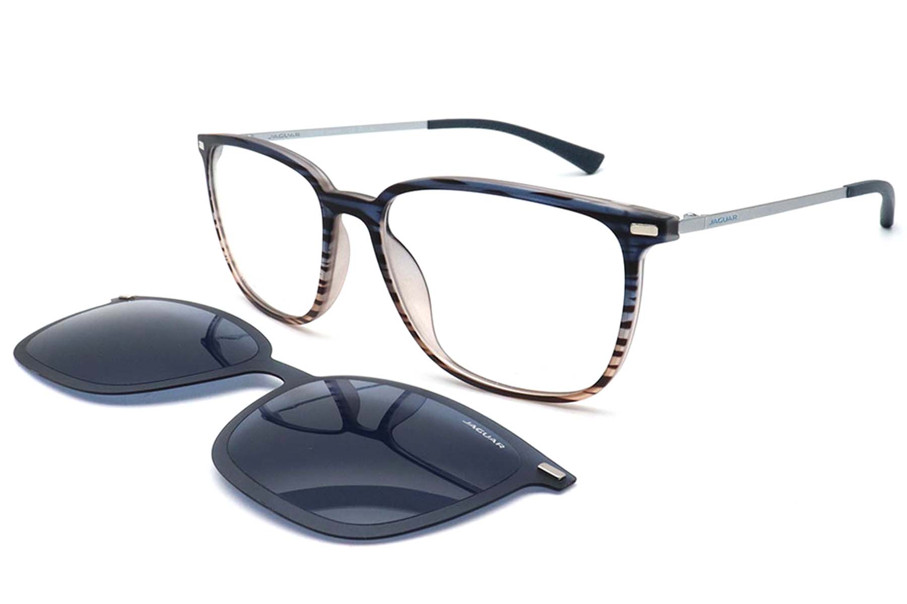 BS420-0457_Black_Rectangular_Ultem_Clip-on Sunglasses_corner1