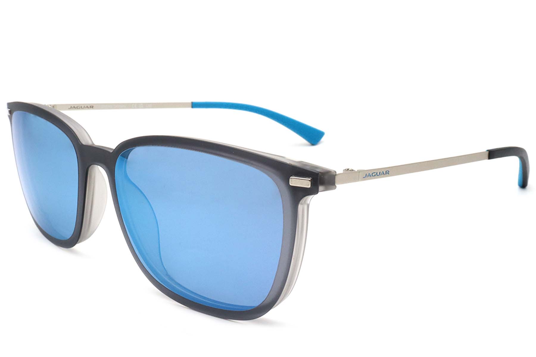 BS420-0458_Grey_Rectangular_Ultem_Clip-on Sunglasses_corner