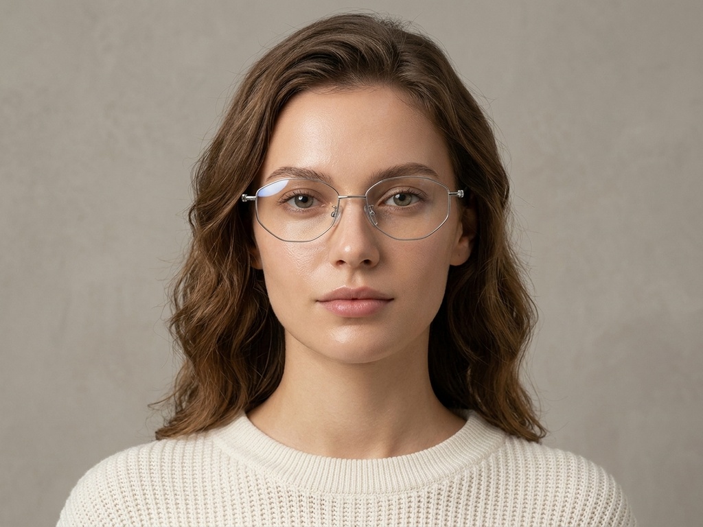 BS423-0271_Silver_Geometric_Titanium_Glasses-tryon_female