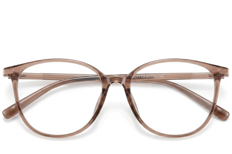 BS423-0274_Brown_Oval_TR90_Glasses_front