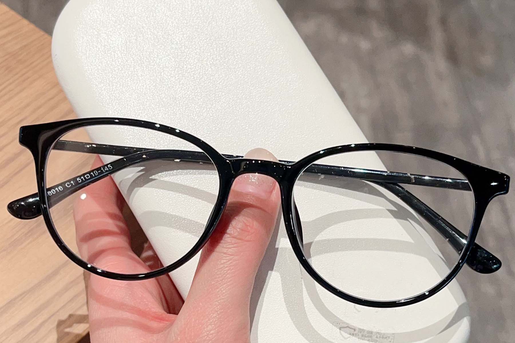 BS423-0300_Black_Oval_Acetate_Glasses_front