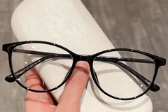 BS423-0306_Black_Oval_Acetate_Glasses_front