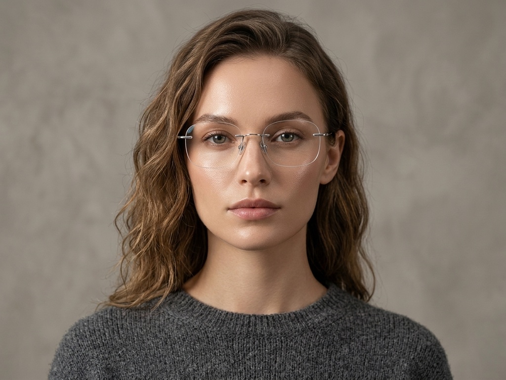 BS423-0345_Silver_Invisible_Titanium_Glasses-tryon_female