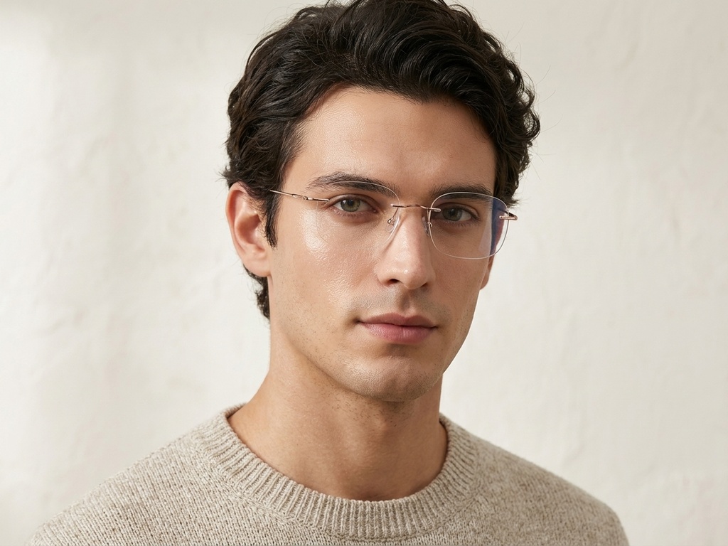 BS423-0346_Pink_Invisible_Titanium_Glasses-tryon_male