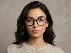 BS423-0368_Black_Round_TR90_Glasses-tryon_female