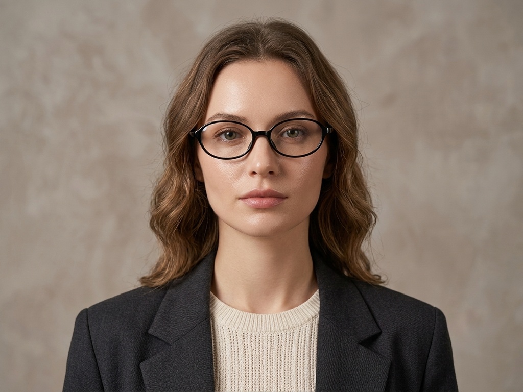 BS423-0374_Black_Oval_TR90_Glasses-tryon_female