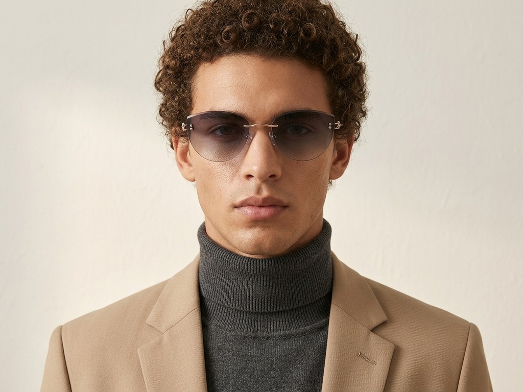 BS423-0398_Golden_Invisible_Metal_Sunglasses-tryon_male