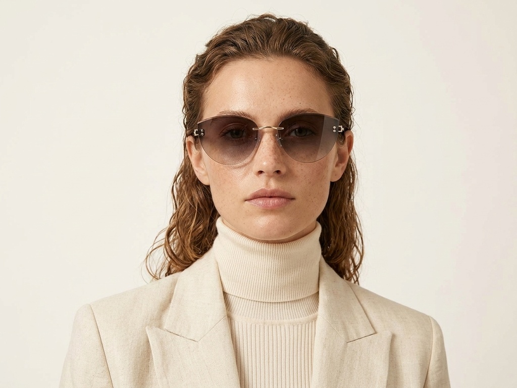BS423-0399_Golden_Invisible_Metal_Sunglasses-tryon_female