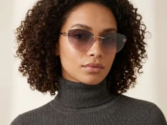 BS423-0400_Pink_Invisible_Metal_Sunglasses-tryon_female