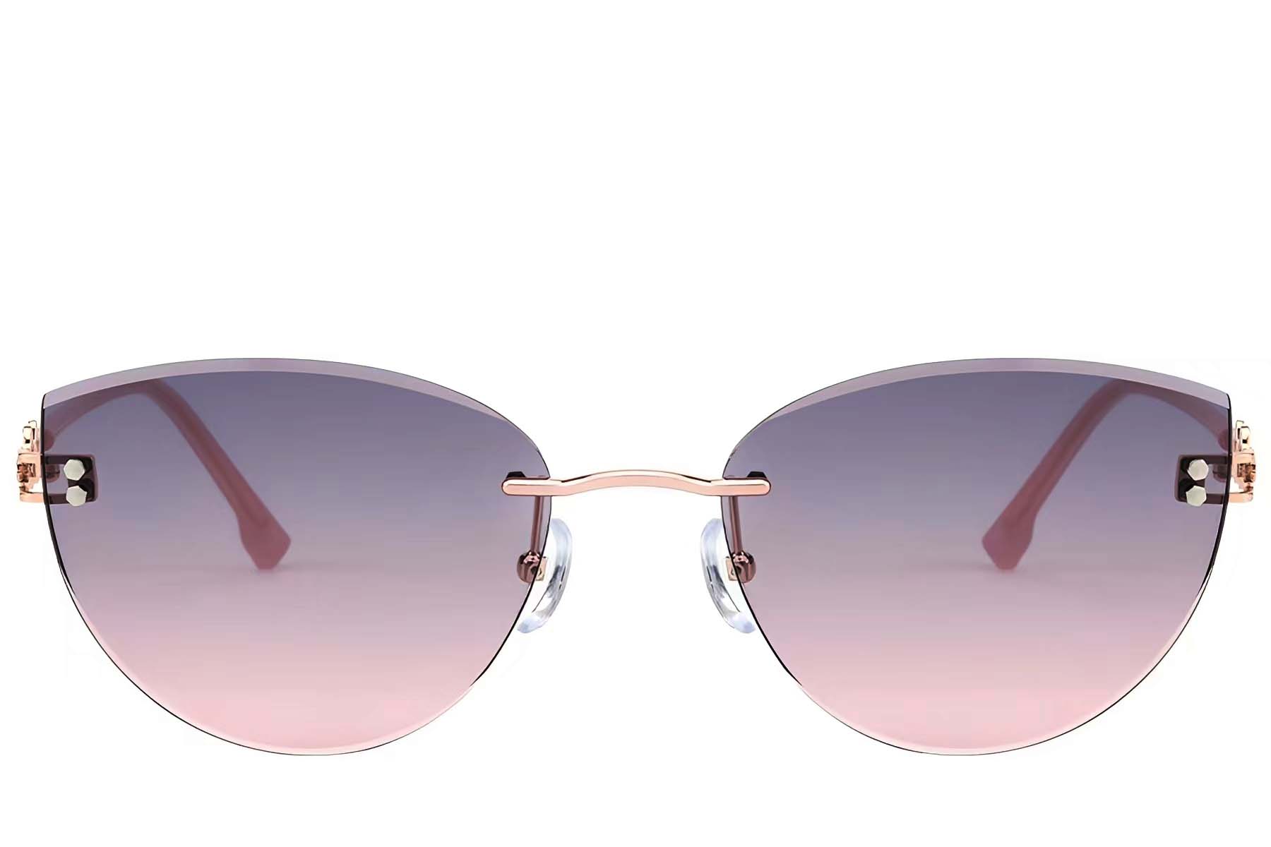 BS423-0400_Pink_Invisible_Metal_Sunglasses_front