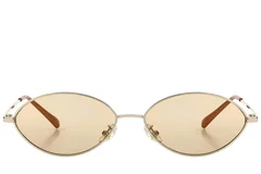 BS423-0401_Golden_Oval_Metal_Sunglasses_front