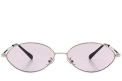 BS423-0402_Silver_Oval_Metal_Sunglasses_front