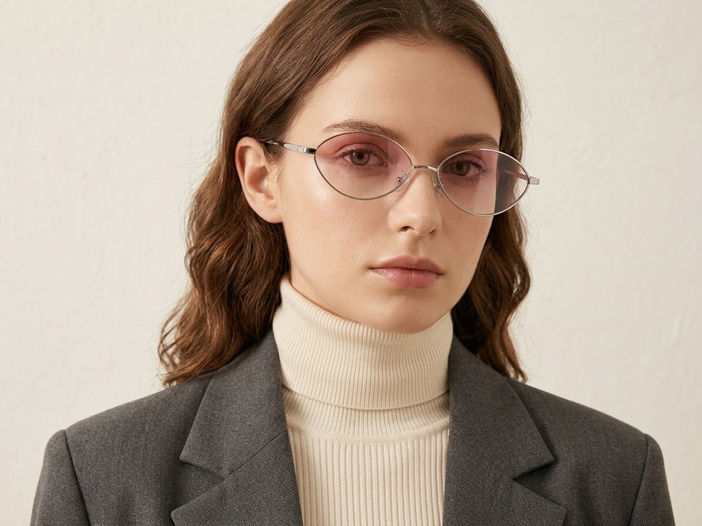 BS423-0403_Silver_Oval_Metal_Sunglasses-tryon_female