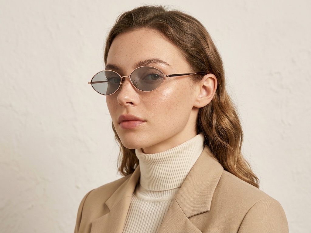 BS423-0404_Pink_Oval_Metal_Sunglasses-tryon_female