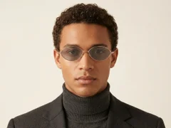 BS423-0404_Pink_Oval_Metal_Sunglasses-tryon_male
