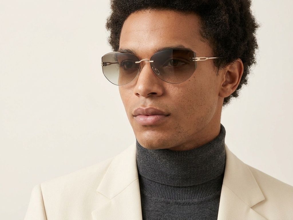 BS423-0405_Golden_Invisible_Metal_Sunglasses-tryon_male