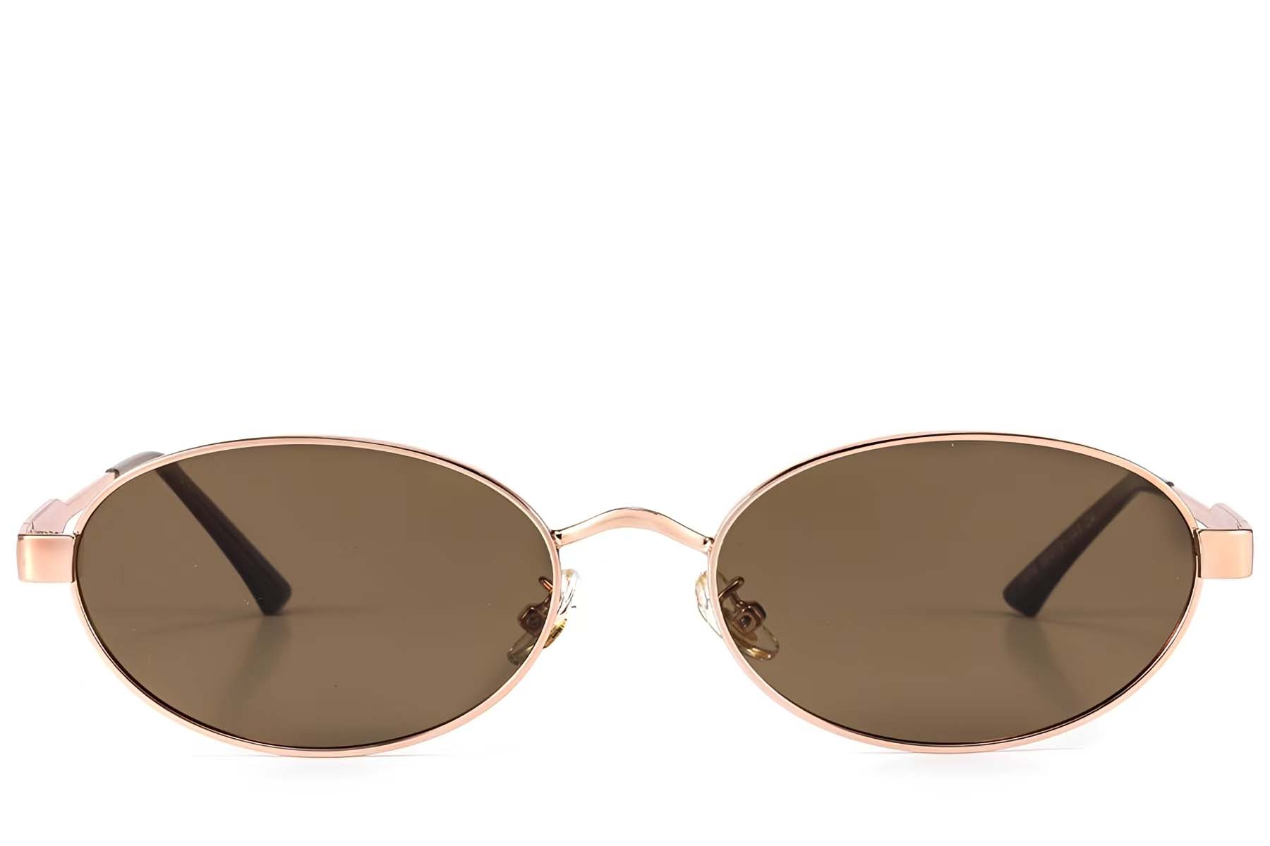 BS423-0423_Pink_Oval_Metal_Sunglasses_front