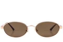 BS423-0423_Pink_Oval_Metal_Sunglasses_front