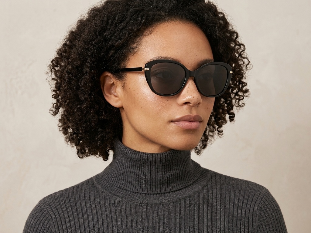 BS423-0424_Black_Butterfly_TR90_Sunglasses-tryon_female