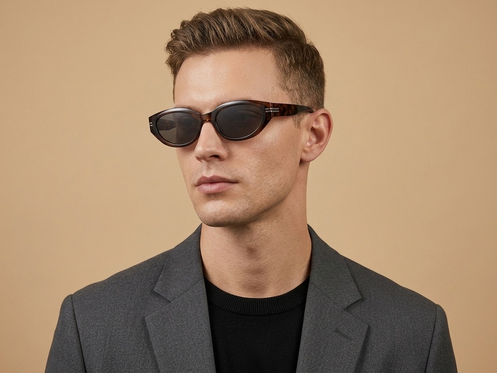 BS423-0431_Tortoiseshell_Oval_TR90_Sunglasses-tryon_male
