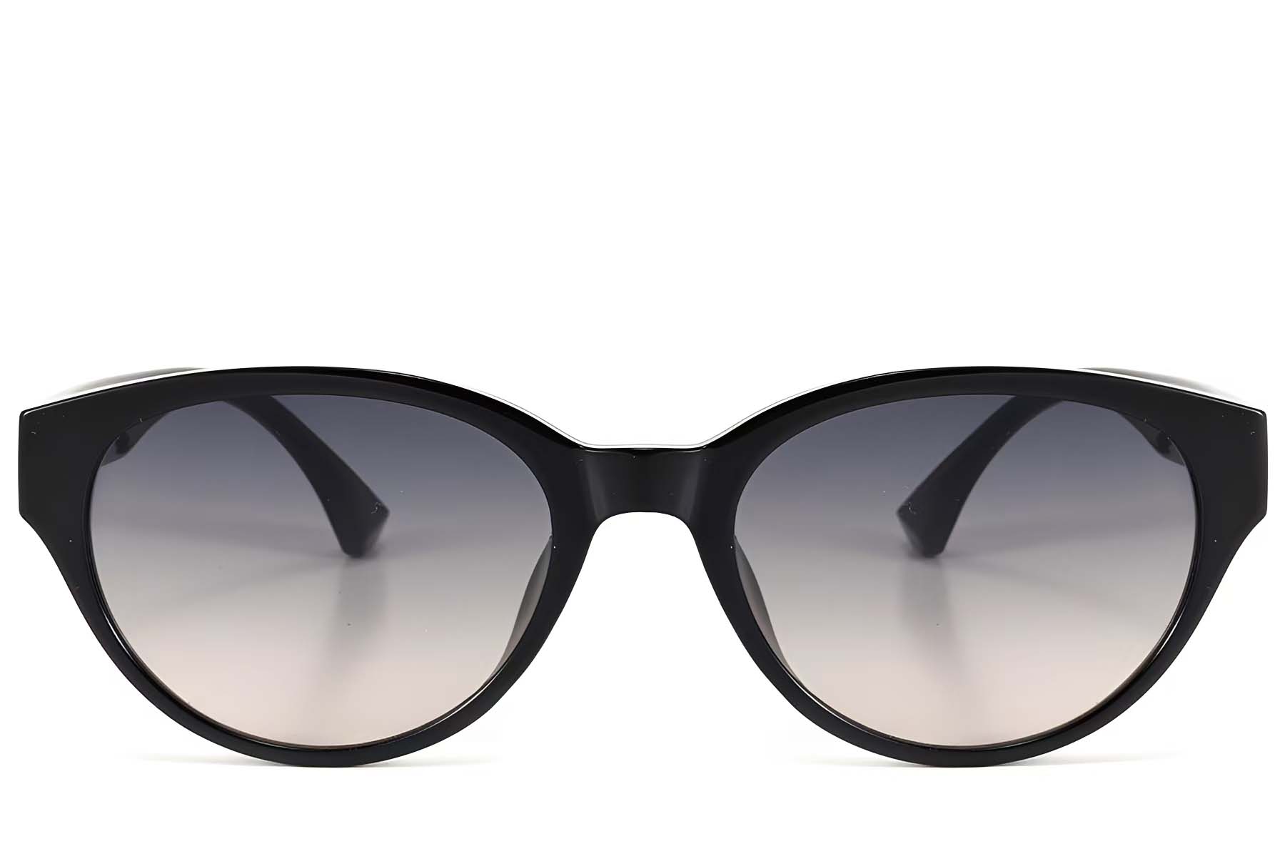 BS423-0433_Black_Oval_TR90_Sunglasses_front