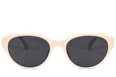 BS423-0435_Cream_Oval_TR90_Sunglasses_front