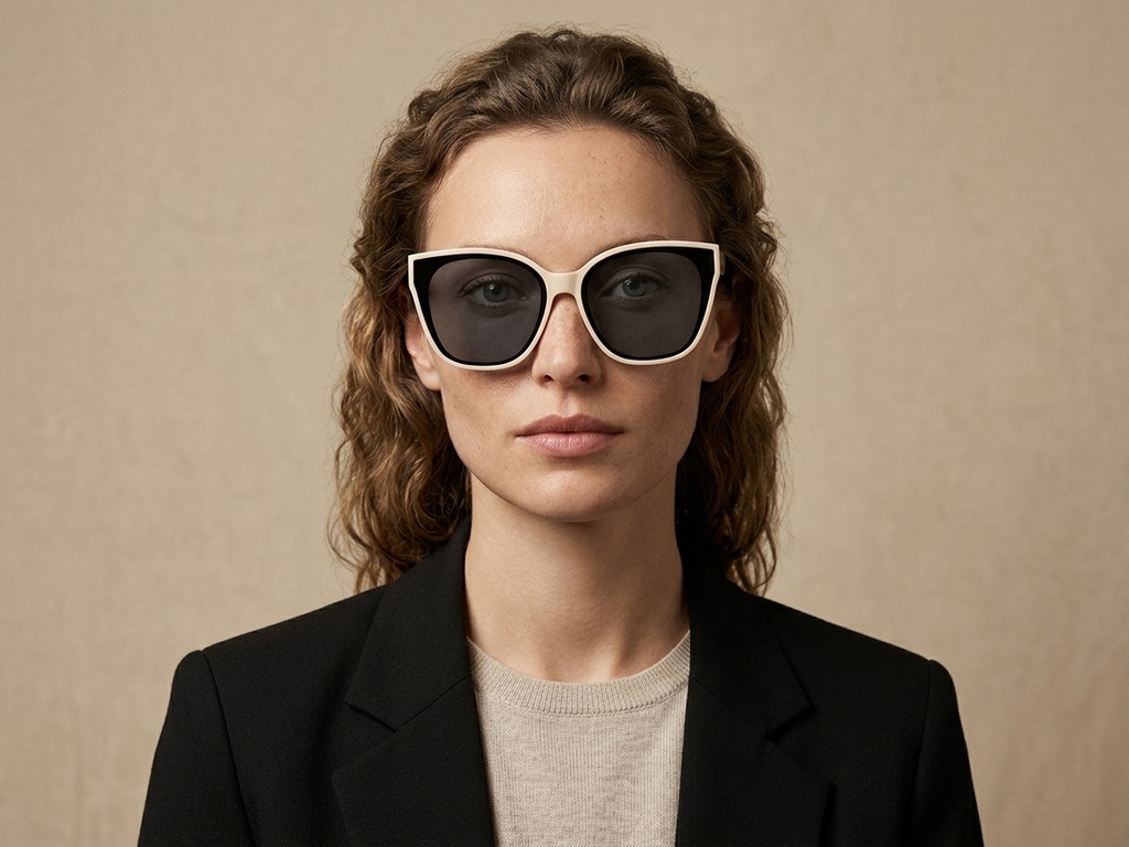 BS423-0447_Cream_Butterfly_TR90_Sunglasses-tryon_female