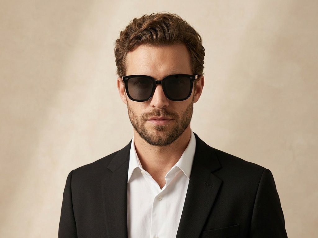 BS423-0449_Black_Rectangular_TR90_Sunglasses-tryon_male